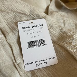 NWT NEVER BEEN WORN Free People Jasmine Embroidered Kimono Dress SIZE 4